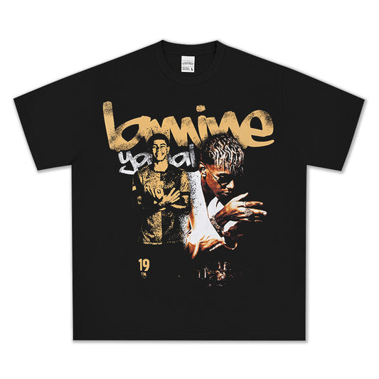 HIGH STREET FOOTBALL STAR PRINTED VINTAGE TEE | LAMINE YAMAL V5.28