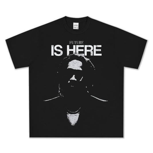 HIGH STREET HIP-HOP STAR PRINTED VINTAGE TEE |FUTURE V6.5