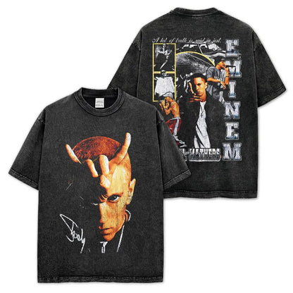 HIGH STREET HIP-HOP STAR BEDRUCKTES VINTAGE-T-SHIRT | CHRIS BROWN V7.6