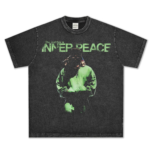 HIGH STREET HIP-HOP STAR PRINTED  VINTAGE TEE |KENDRICK V6.6