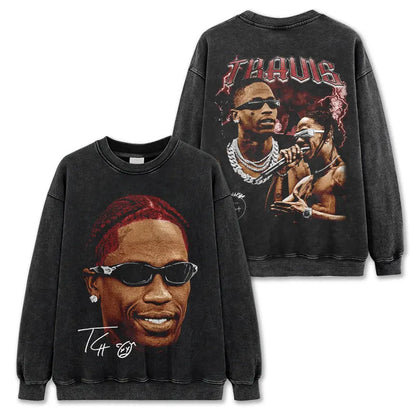 VINTAGE GRAPHIC TEE&HODDIE |Travis Scott TS V10.2