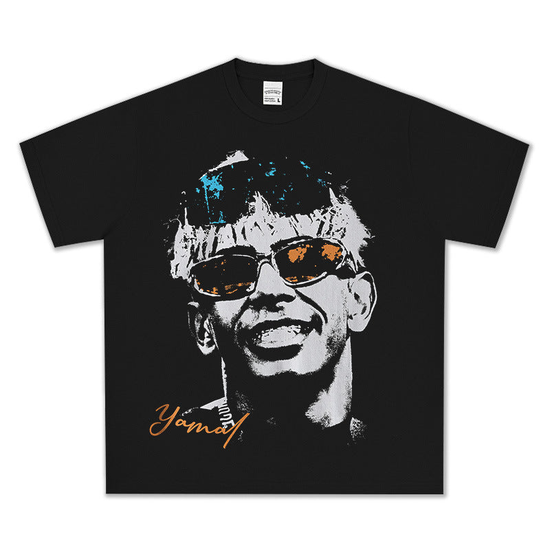 HIGH STREET FOOTBALL STAR PRINTED  VINTAGE TEE | LAMINE YAMAL