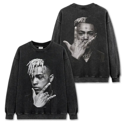 HIGH STREET HIP-HOP STAR BEDRUCKTES VINTAGE-T-SHIRT | CHRIS BROWN V7.6
