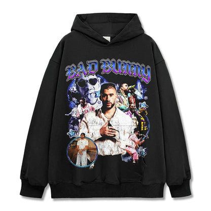 T-SHIRT VINTAGE IMPRIMÉ STAR HIP-HOP HIGH STREET | CHRIS BROWN V7.6