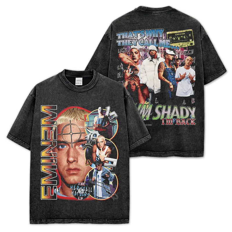 HIGH STREET HIP-HOP STAR BEDRUCKTES VINTAGE-T-SHIRT | CHRIS BROWN V7.6