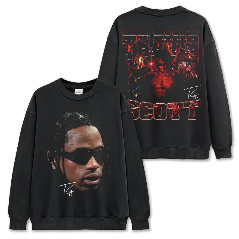 VINTAGE GRAPHIC TEE&HODDIE |Travis Scott TS V10.3