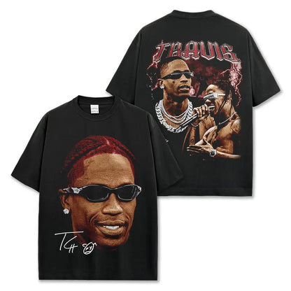 VINTAGE GRAPHIC TEE&HODDIE |Travis Scott TS V10.2