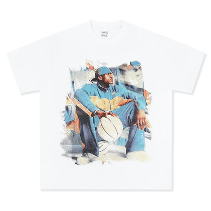 HIGH STREET NBA STAR PRINTED  VINTAGE TEE | JAMES V6.5