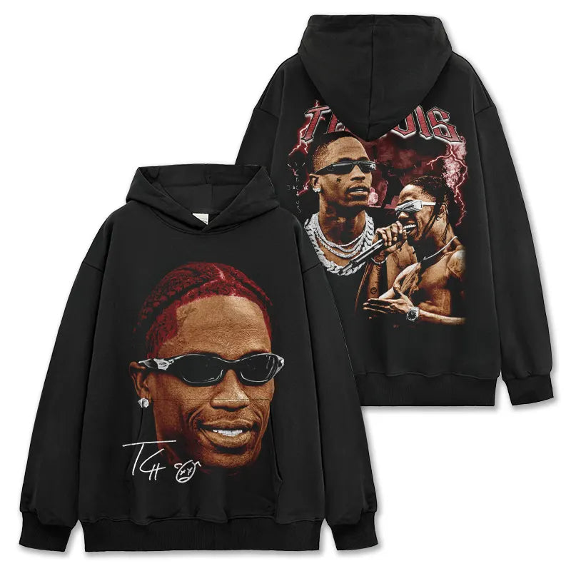 VINTAGE GRAPHIC TEE&HODDIE |Travis Scott TS V10.2