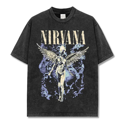 HIGH STREET HIP-HOP STAR BEDRUCKTES VINTAGE-T-SHIRT | CHRIS BROWN V7.6
