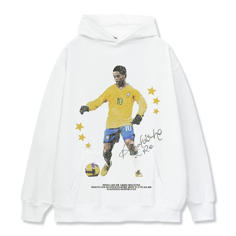 HIGH STREET SOCCER STAR BEDRUCKTES VINTAGE-T-SHIRT | RONALDO V7.3