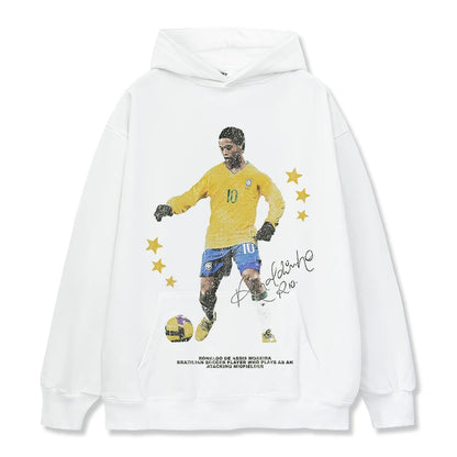 HIGH STREET SOCCER STAR BEDRUCKTES VINTAGE-T-SHIRT | RONALDO V7.3