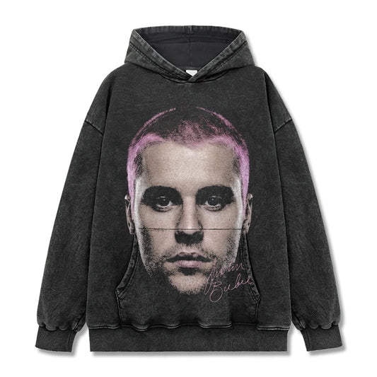 VINTAGE GRAPHIC TEE&HODDIE |Justin Bieber V9.9