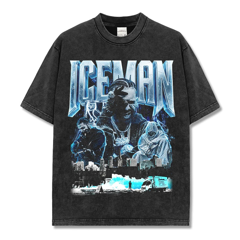 HIGH STREET HIP-HOP STAR BEDRUCKTES VINTAGE-T-SHIRT | CHRIS BROWN V7.6