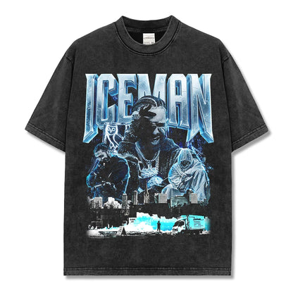 HIGH STREET HIP-HOP STAR BEDRUCKTES VINTAGE-T-SHIRT | CHRIS BROWN V7.6