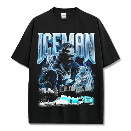HIGH STREET HIP-HOP STAR BEDRUCKTES VINTAGE-T-SHIRT | CHRIS BROWN V7.6