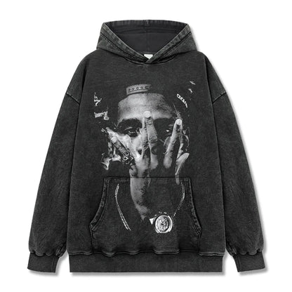 HIGH STREET HIP-HOP STAR BEDRUCKTES VINTAGE-T-SHIRT | CHRIS BROWN V7.6
