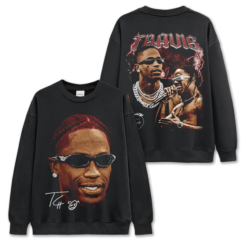 VINTAGE GRAPHIC TEE&HODDIE |Travis Scott TS V10.2