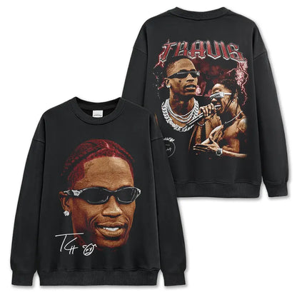 VINTAGE GRAPHIC TEE&HODDIE |Travis Scott TS V10.2