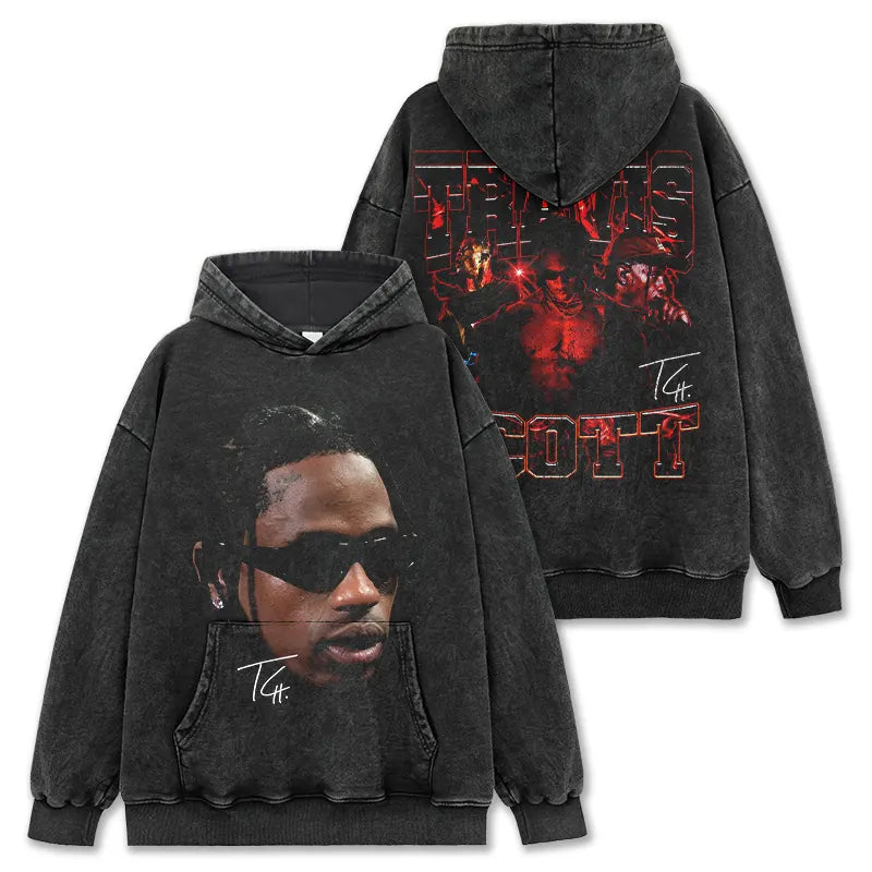 VINTAGE GRAPHIC TEE&HODDIE |Travis Scott TS V10.3