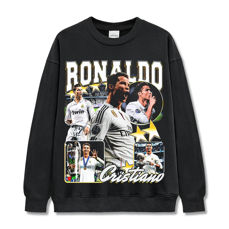 HIGH STREET SOCCER STAR BEDRUCKTES VINTAGE-T-SHIRT | RONALDO V7.3