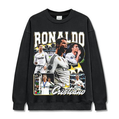 HIGH STREET SOCCER STAR BEDRUCKTES VINTAGE-T-SHIRT | RONALDO V7.3