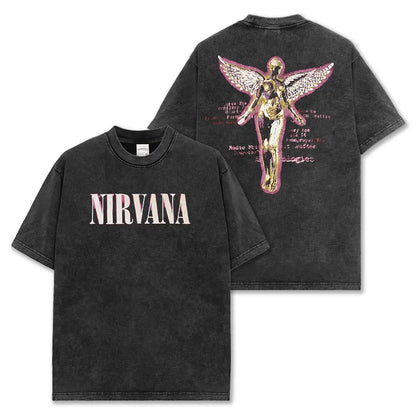 HIGH STREET HIP-HOP STAR BEDRUCKTES VINTAGE-T-SHIRT | CHRIS BROWN V7.6