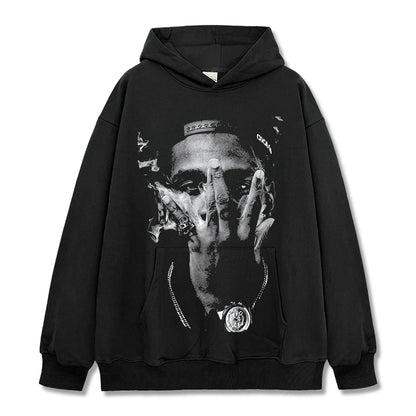 HIGH STREET HIP-HOP STAR BEDRUCKTES VINTAGE-T-SHIRT | CHRIS BROWN V7.6