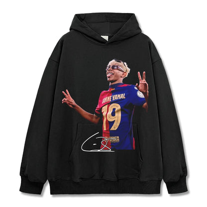 HIGH STREET SOCCER STAR BEDRUCKTES VINTAGE-T-SHIRT | LAMINE YAMAL V5.28