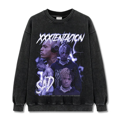 HIGH STREET HIP-HOP STAR BEDRUCKTES VINTAGE-T-SHIRT | CHRIS BROWN V7.6