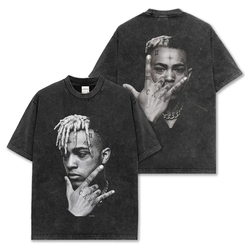 HIGH STREET HIP-HOP STAR BEDRUCKTES VINTAGE-T-SHIRT | CHRIS BROWN V7.6