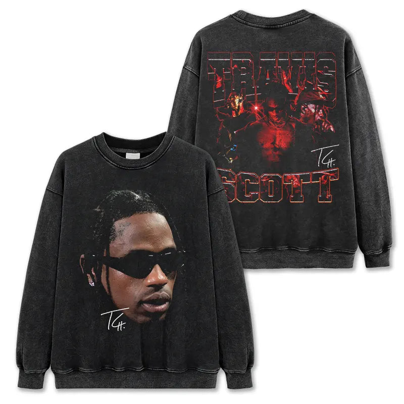 VINTAGE GRAPHIC TEE&HODDIE |Travis Scott TS V10.3