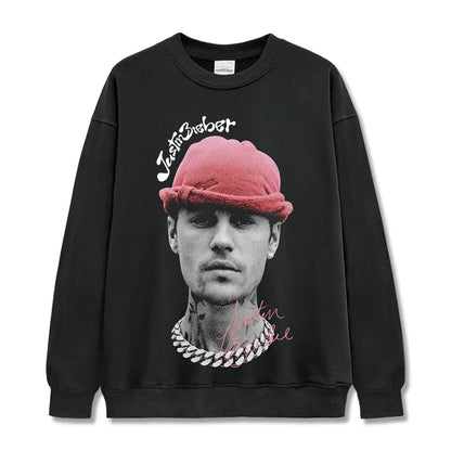 HIGH STREET HIP-HOP STAR BEDRUCKTES VINTAGE-T-SHIRT | CHRIS BROWN V7.6