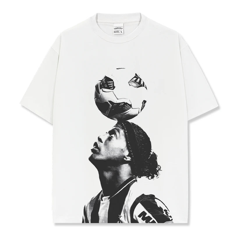 HIGH STREET SOCCER STAR BEDRUCKTES VINTAGE-T-SHIRT | NEYMAR V6.2