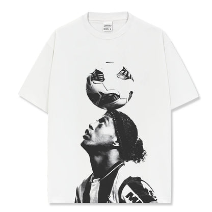 HIGH STREET SOCCER STAR BEDRUCKTES VINTAGE-T-SHIRT | NEYMAR V6.2