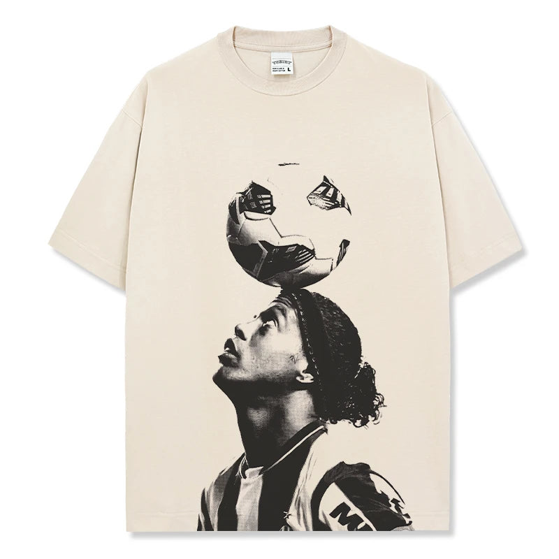 HIGH STREET SOCCER STAR BEDRUCKTES VINTAGE-T-SHIRT | NEYMAR V6.2