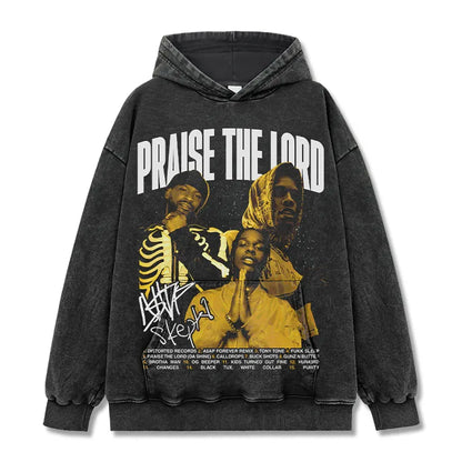HIGH STREET HIP-HOP STAR BEDRUCKTES VINTAGE-T-SHIRT | CHRIS BROWN V7.6