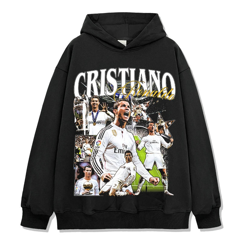 HIGH STREET SOCCER STAR BEDRUCKTES VINTAGE-T-SHIRT | RONALDO V7.3