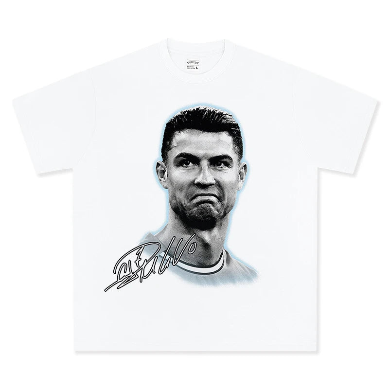 T-SHIRT VINTAGE IMPRIMÉ FOOTBALLEUR DE RUE | LAMINE YAMAL V5.28