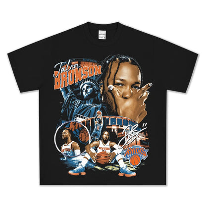 HIGH STREET NBA STAR PRINTED VINTAGE T-SHIRT | BRUNSON V7.3