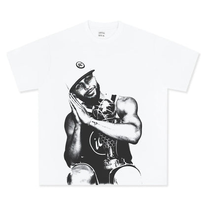 HIGH STREET NBA STAR PRINTED VINTAGE TEE | DENNIS RODMAN V6.5