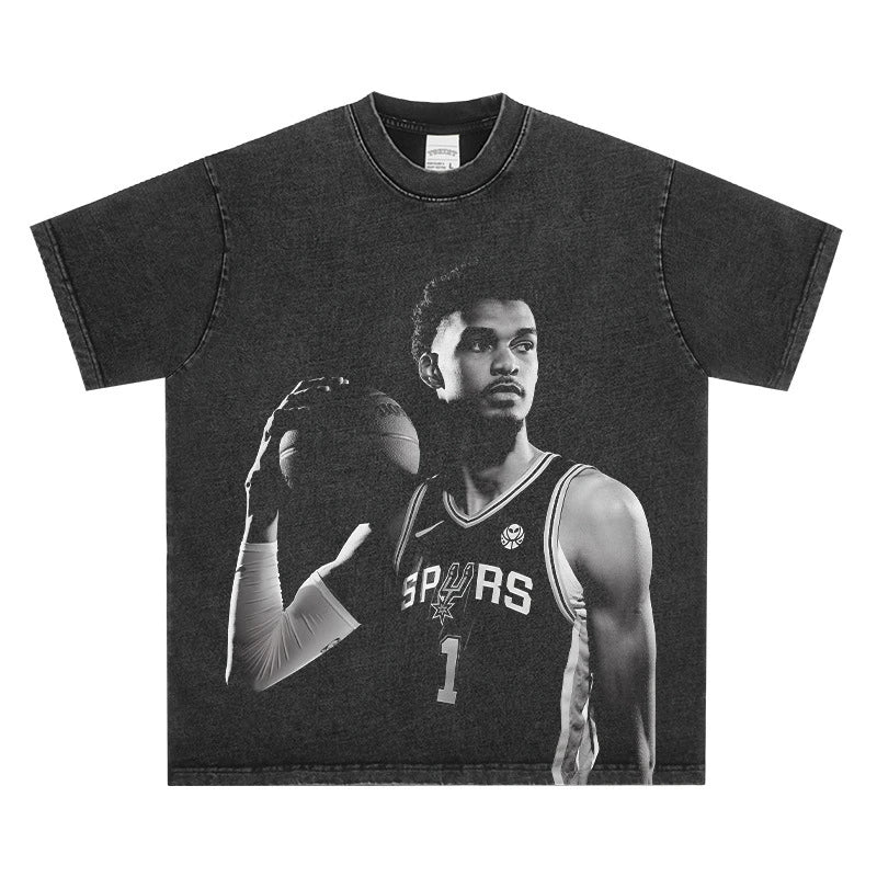 HIGH STREET NBA STAR PRINTED VINTAGE TEE | JALEN BRUNSON V7.2
