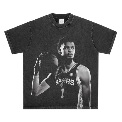 HIGH STREET NBA STAR PRINTED VINTAGE TEE | JALEN BRUNSON V7.2