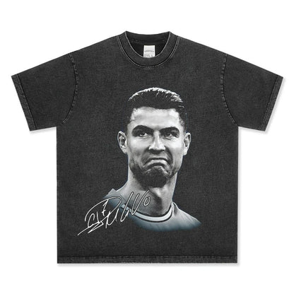 T-SHIRT VINTAGE IMPRIMÉ FOOTBALLEUR DE RUE | LAMINE YAMAL V5.28