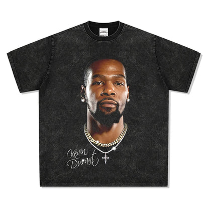 HIGH STREET NBA STAR PRINTED VINTAGE T-SHIRT | BRUNSON V7.3