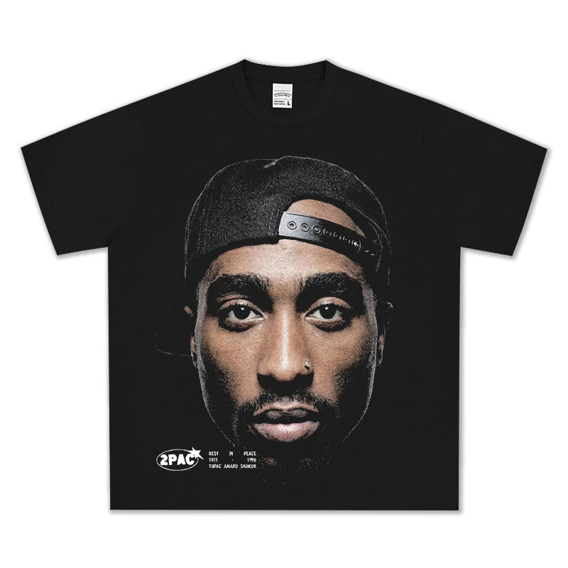 HIGH STREET HIP-HOP STAR BEDRUCKTES VINTAGE-T-SHIRT | CHRIS BROWN V7.6