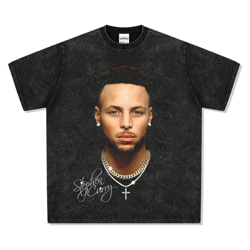 HIGH STREET NBA STAR PRINTED VINTAGE T-SHIRT | BRUNSON V7.3