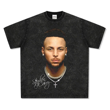HIGH STREET NBA STAR PRINTED VINTAGE T-SHIRT | BRUNSON V7.3