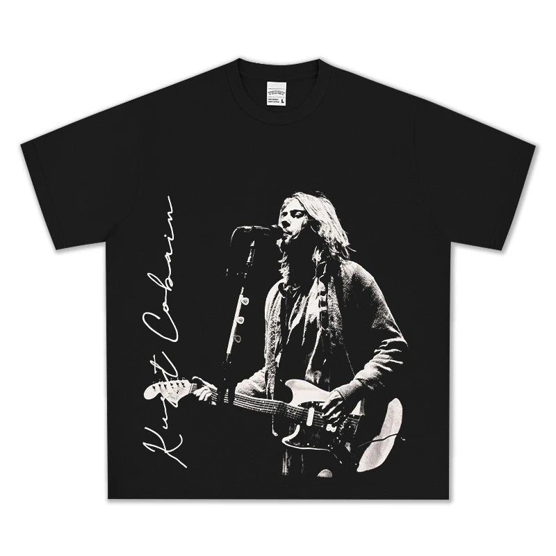 HIGH STREET HIP-HOP STAR BEDRUCKTES VINTAGE-T-SHIRT |CHRIS BROWN V7.5