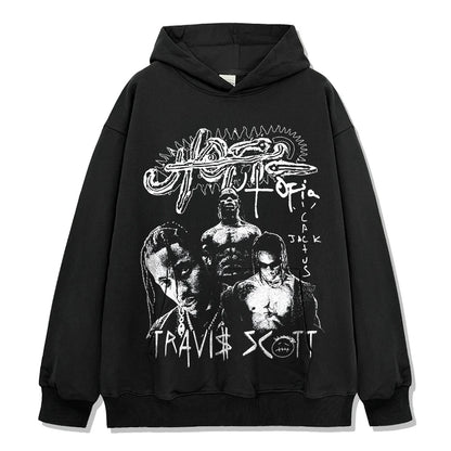 T-SHIRT VINTAGE IMPRIMÉ STAR HIP-HOP HIGH STREET | CHRIS BROWN V7.6